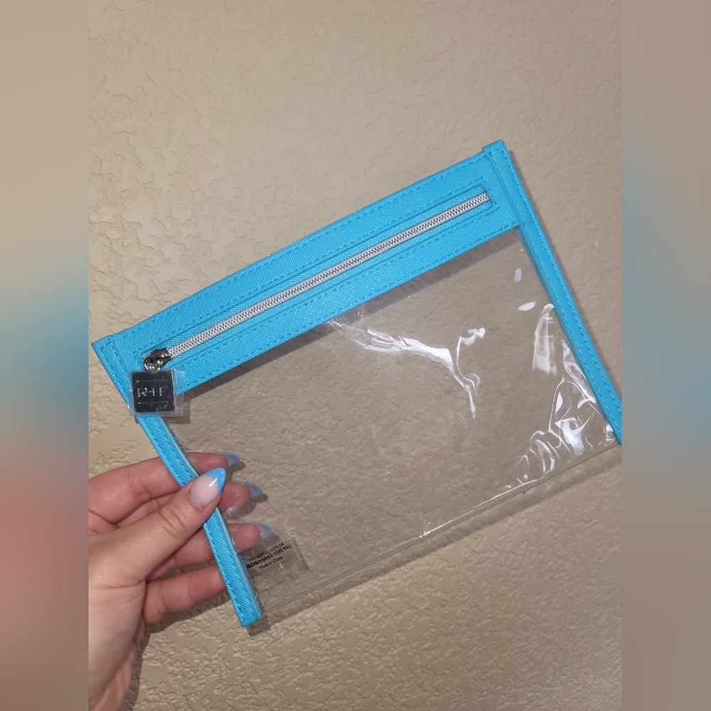 NWOT Blue 🩵 Clear Clutch